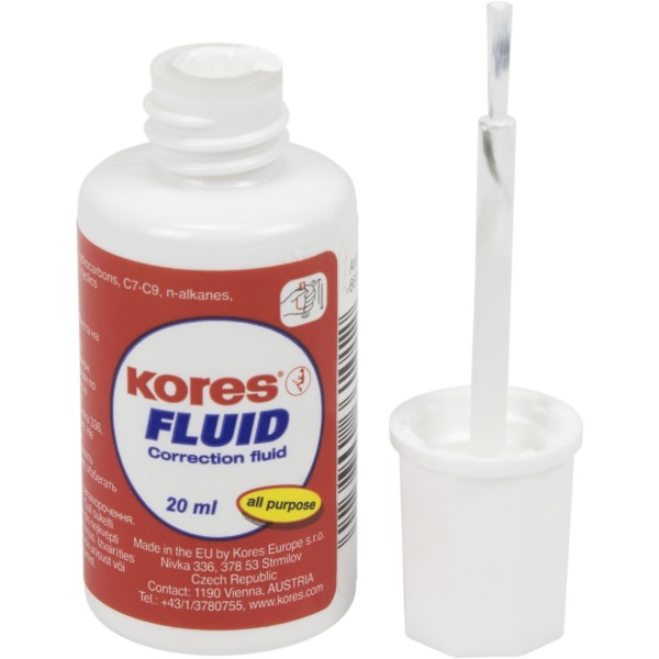 Коректор з пензликом Kores Fluid К66101 20мл