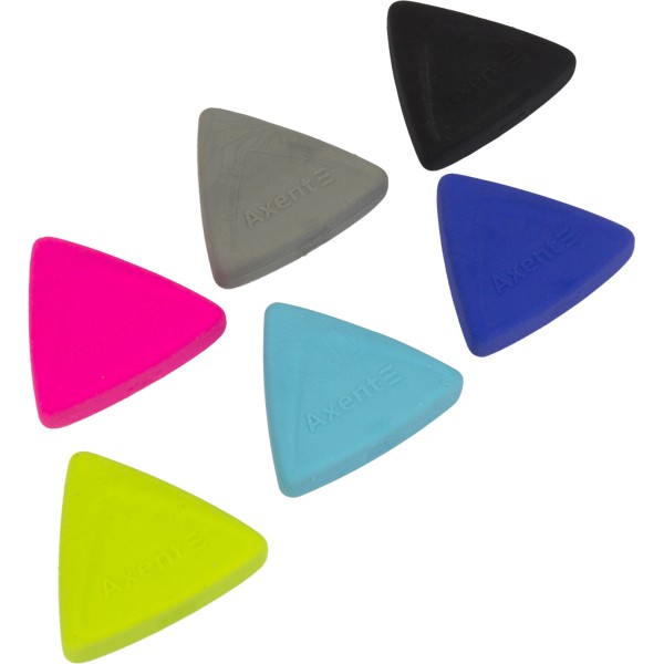 Ластик Axent Triangle мягкая ассорти цветнов 1195-A (48)