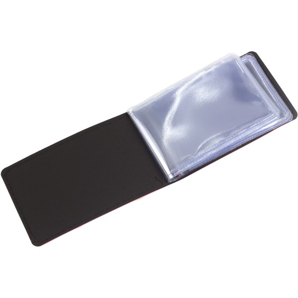 Візитниця на 20 візиток Optima Vivella кишенькова на резинці червона O51615-03 