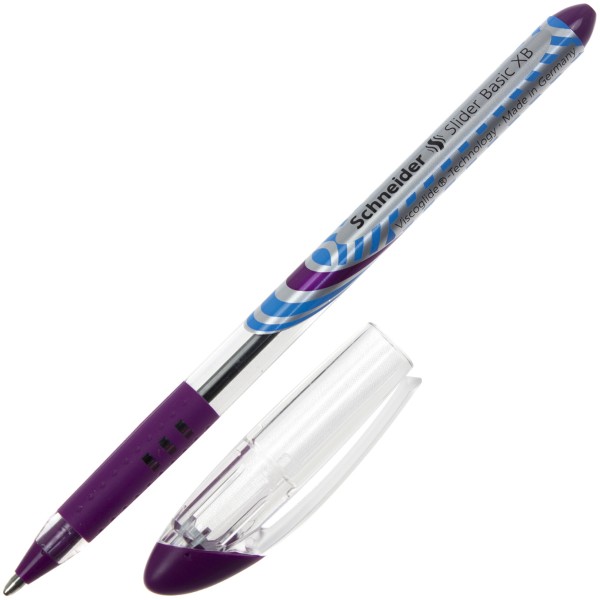 Ручка масляна кулькова Schneider Ballpoint pen Slider Basic XB фіолетова 151208