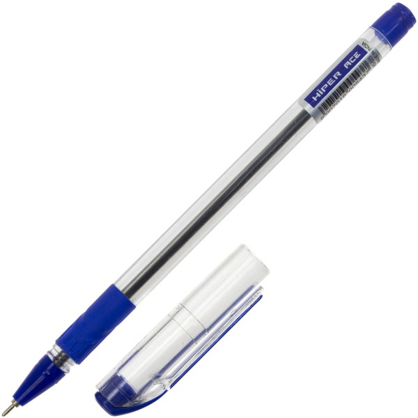 Ручка масляная шариковая Hiper Ace 0,7 мм синяя (50) (250) (2000) HO-515