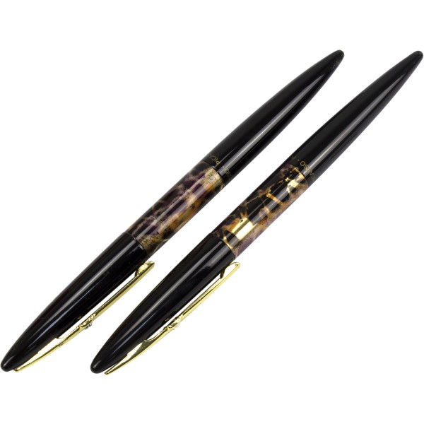 Набір ручок Picasso DUO капілярна та чорнильна в подарунковій упаковці чорний корпус 988  