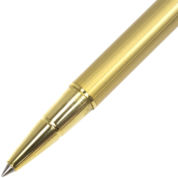 Ручка роллер FlairP Beverly hill сатин gold серебряный корпус 48074 синяя №671