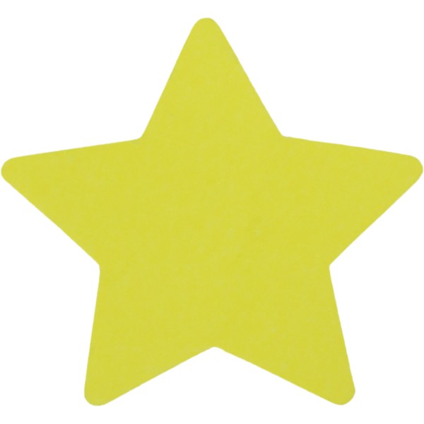 Блок для заміток з липким шаром 45 х50 мм 80 аркушів неоновий мікс Economix Зірка (12) Е20955