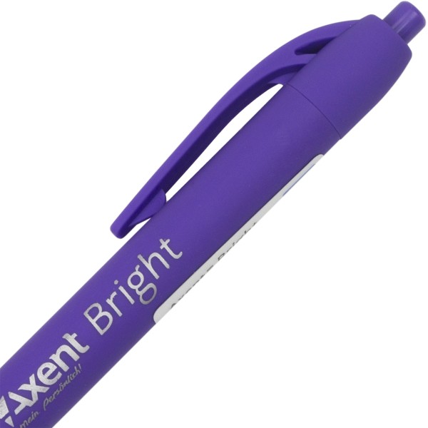 Ручка автоматична кулькова Axent Bright 0,7 мм синя AB1079-02-A