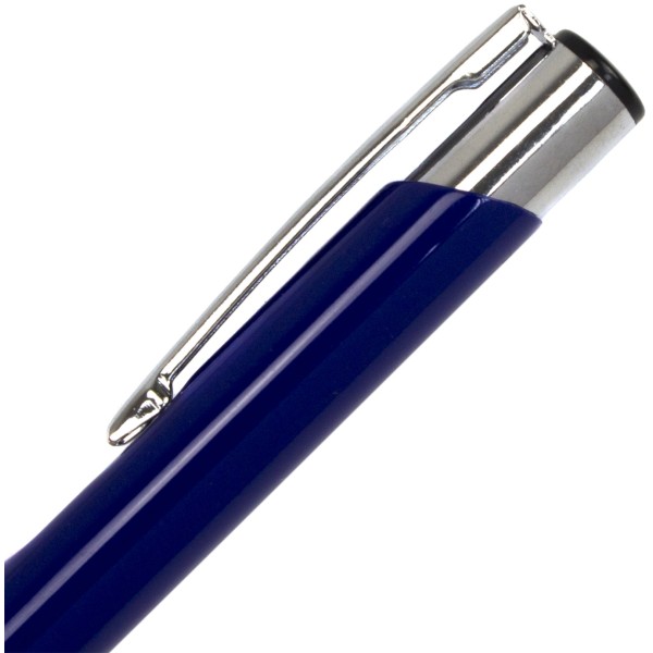 Ручка автоматична кулькова Economix HIT металева корпус темно-синій синя (50) E10307-24