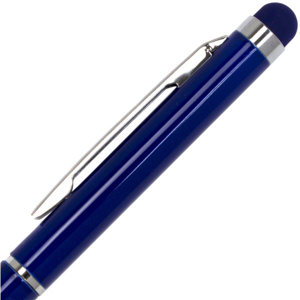 Ручка шариковая Economix Stylus металлическая корпус темно-синий синяя (50) E10308-24