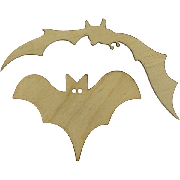 Кажан 1,5х10см асорті фанера (5)