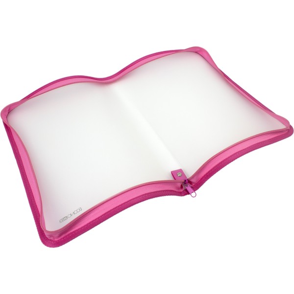 Папка на блискавці пластикова Economix A4 рожева (30) E31644-09