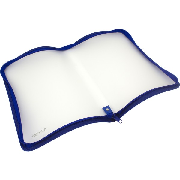 Папка на блискавці пластикова Economix A4 синя (30) E31644-02