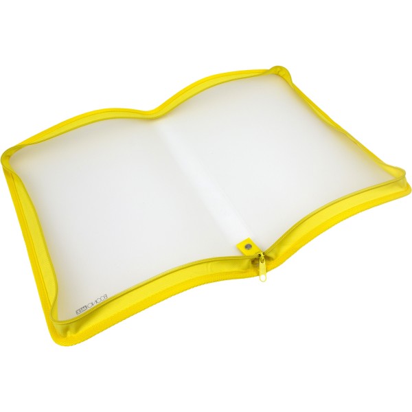 Папка на блискавці пластикова Economix A4 жовта (30) E31644-05