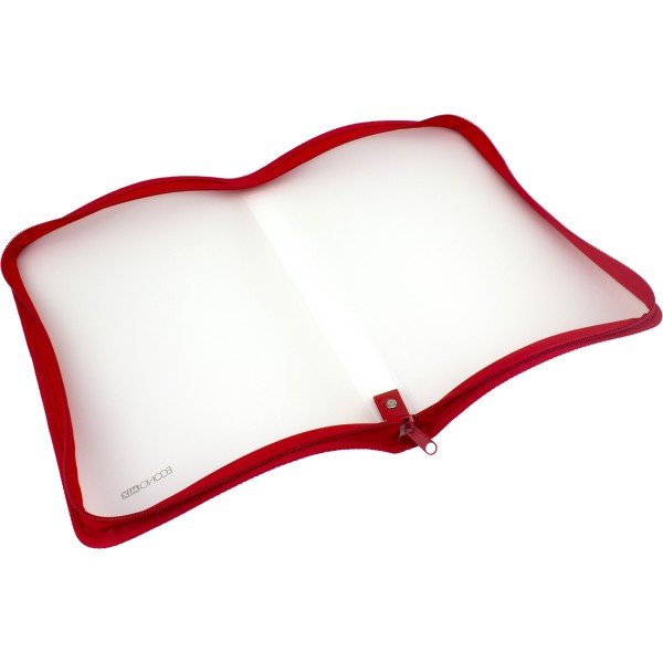 Папка на блискавці пластикова Economix A4 червона (30) E31644-03