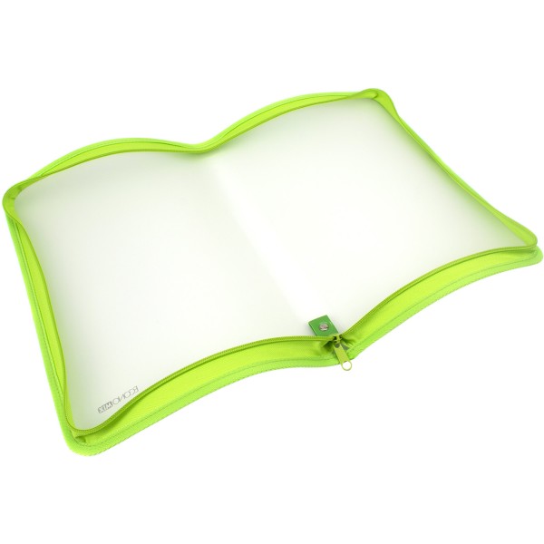 Папка на блискавці пластикова Economix A4 салатова (30) E31644-13