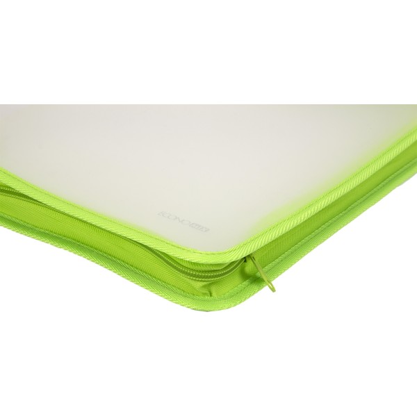 Папка на блискавці пластикова Economix A4 салатова (30) E31644-13