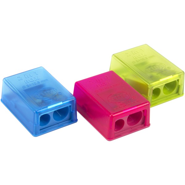 Точилка подвійна з міні-контейнером Kum Box 2-in-1K2Pop/3033521 пластикова