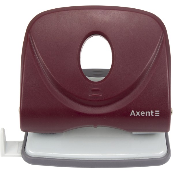 Дирокол Axent Welle-2 30 аркушів з пластиковим верхом червоний (6) 3830-06