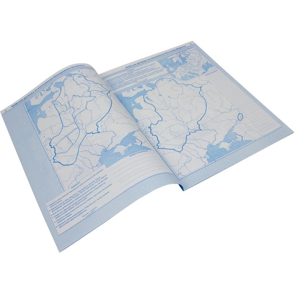 Контурна карта Історія України 7 клас А4 Картографія (українською)