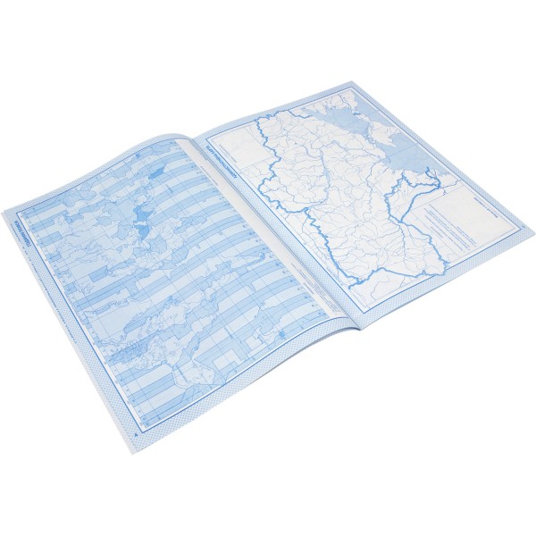 Контурна карта Україна у світі: природа, населення 8 клас А4 Картографія 7028