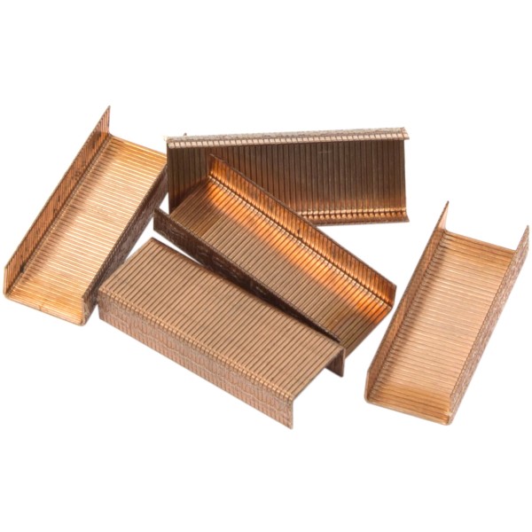 Скоби 10 Optima мідні (10) O40353