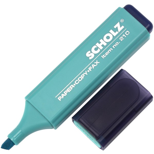Текстмаркер Sсholz 1-5мм бирюзовый (10) 210