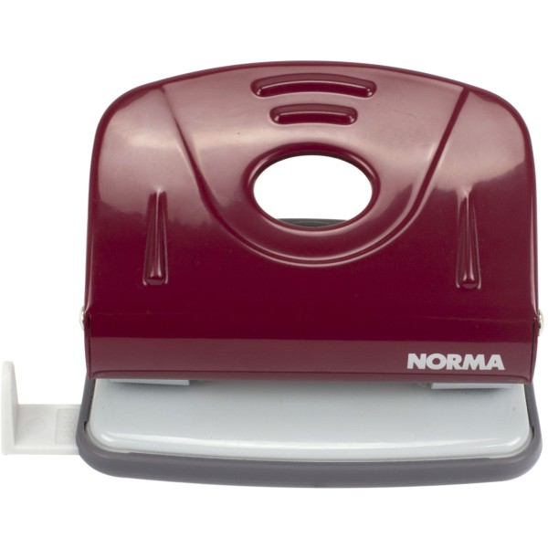 Дирокол Norma 20 аркушів металевий з лінійкою червоний (1) (12) 4345