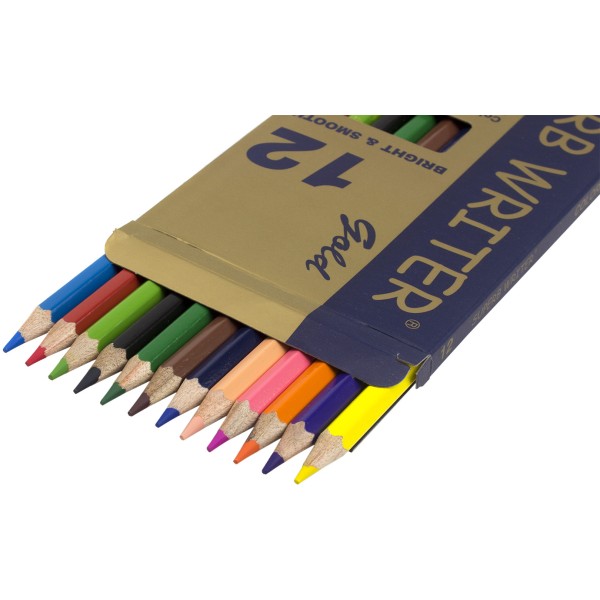 Олівці кольорові 12 кольорів Marco Gold (12) (240) E4100G-12CB