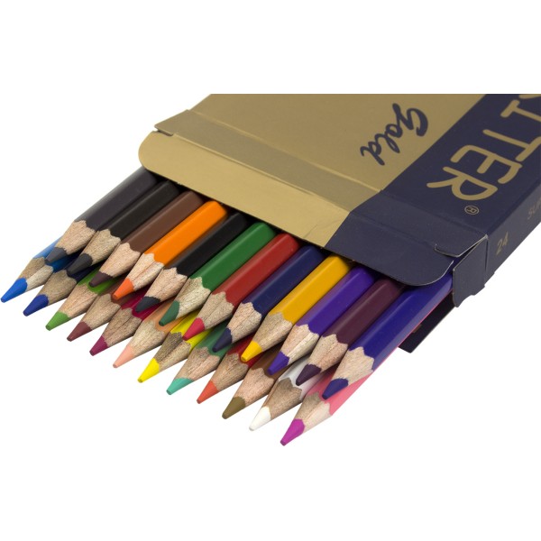 Олівці кольорові 24 кольори Marco Gold (6) (120) E4100G-24CB