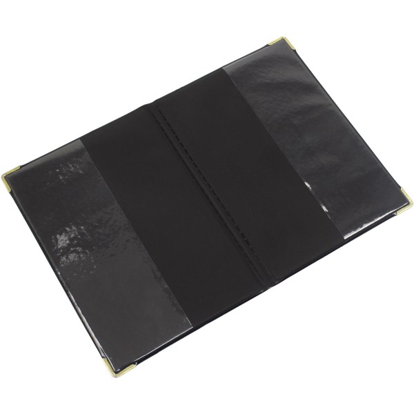 Обкладинка для паспорта закордонного шкірозамінник золото 06-Ра