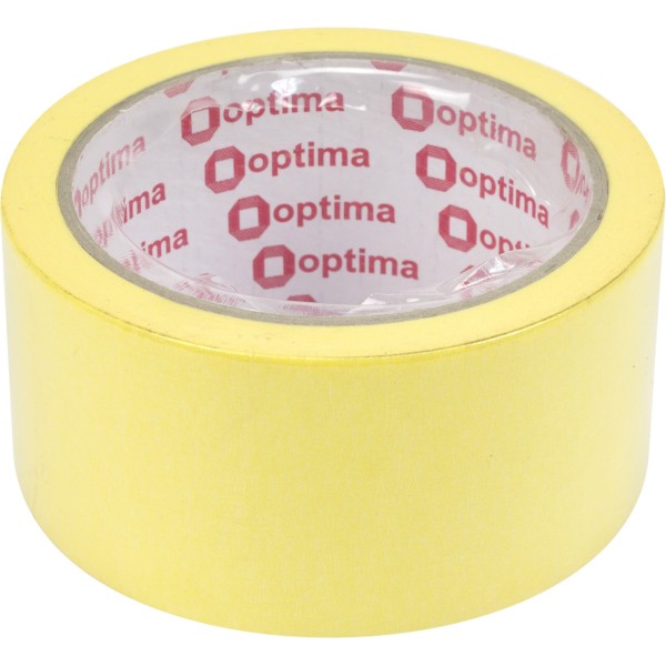 Стрічка клейка малярна Optima 48 ммх27 м жовта (1) O45342
