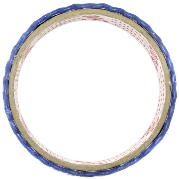 Стрічка клейка канцелярська Optima Tartan 48 ммх20 м синя в клітинку (6) (72) O45362