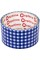 Стрічка клейка канцелярська Optima Tartan 48 ммх20 м синя в клітинку (6) (72) O45362