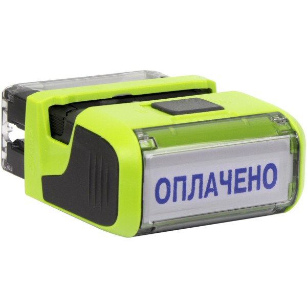 Оснастка для штампа Оплачено пластикова 38х14мм Trodat 4911 корпус зелений