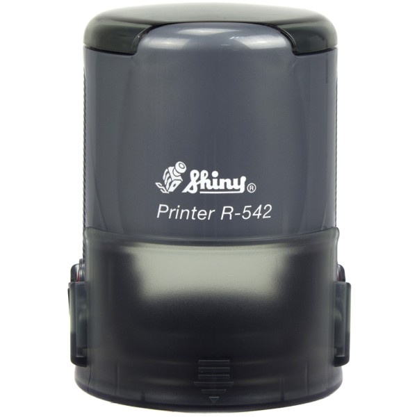 Оснастка для круглої печатки пластикова d42мм Shiny корпус графіт R-542 