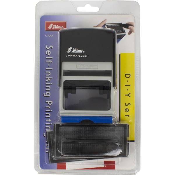 Штамп самонабірний 7-рядковий 56x33мм Shiny S-888