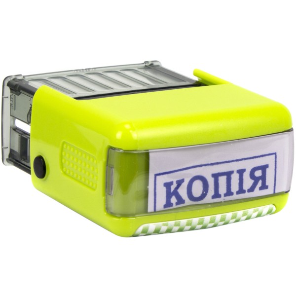 Оснастка для штампа пластиковая 38 х14 мм Shiny Карбон Копія зеленая S-852