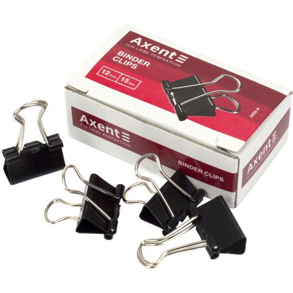 Біндер 15мм Axent чорний (12) 4408/4406