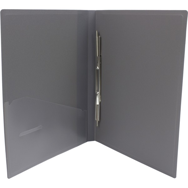 Папка-вуса Economix А4 CLIP A пластикова 1 кишеня сіра (1) (20) (120) E31201-10 