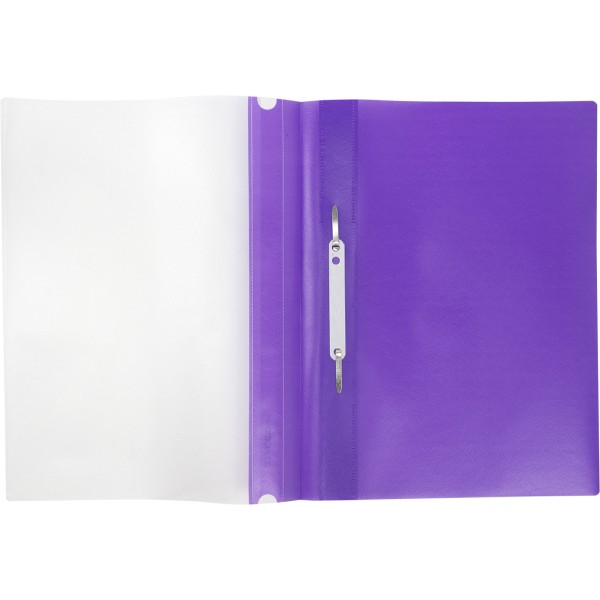 Папка-швидкозшивач Economix Light А4 з прозорим верхом без перфорації фактура апельсин фіолетова (10) E38503-12