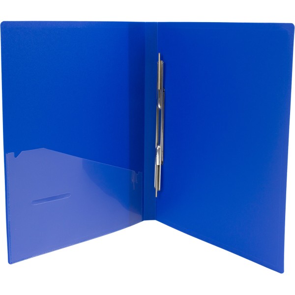 Папка-вуса Economix CLIP A Light A4 пластикова з 1 кишенею синя (1) (20) (120) E31207-02