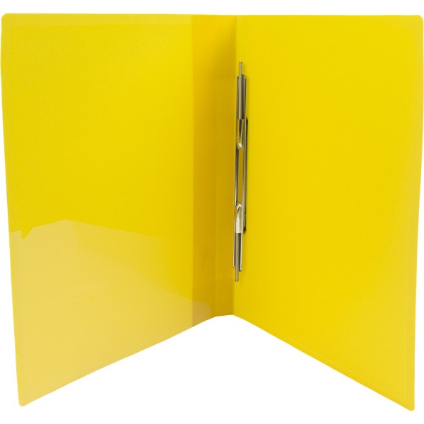 Папка-вуса Economix CLIP A Light A4 пластикова з 2 кишенями жовта (1) (20) (120) E31207-05