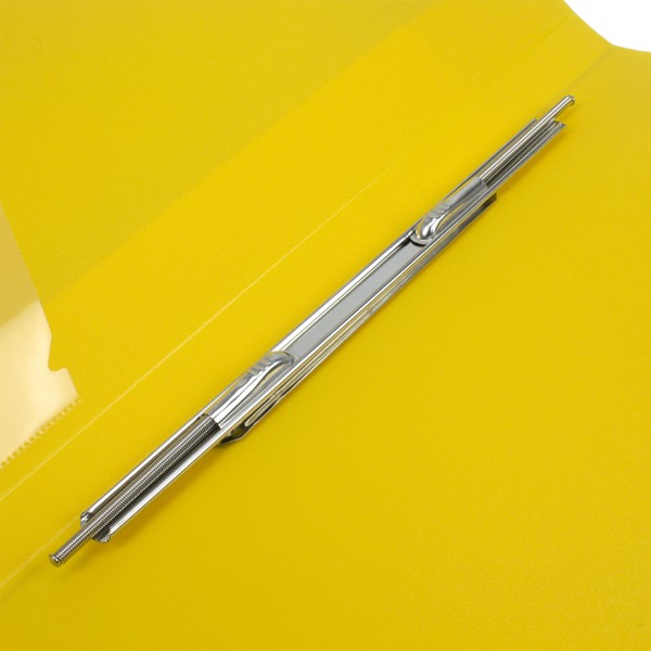 Папка-вуса Economix CLIP A Light A4 пластикова з 2 кишенями жовта (1) (20) (120) E31207-05