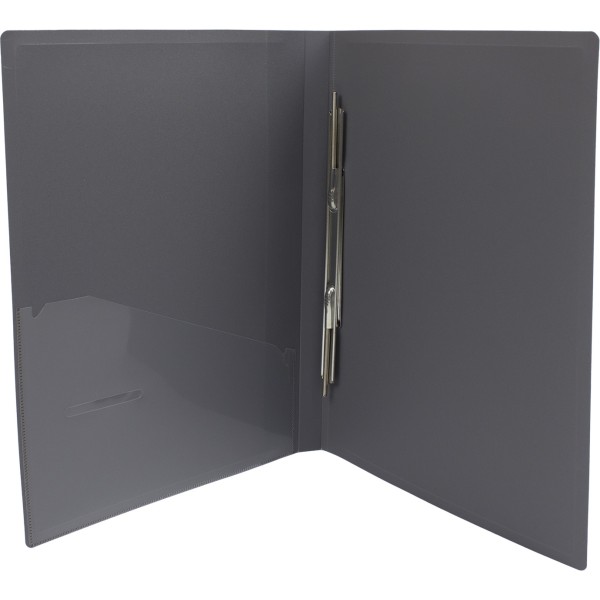 Папка-вуса Economix CLIP A Light A4 пластикова з 1 кишенею сіра (1) (20) (120) E31207-10