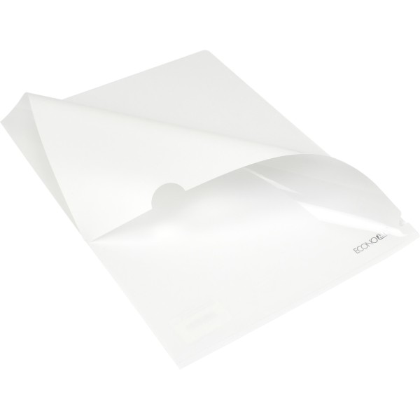 Папка-куточок Economix А4 щільна біла (10) E31153-14 