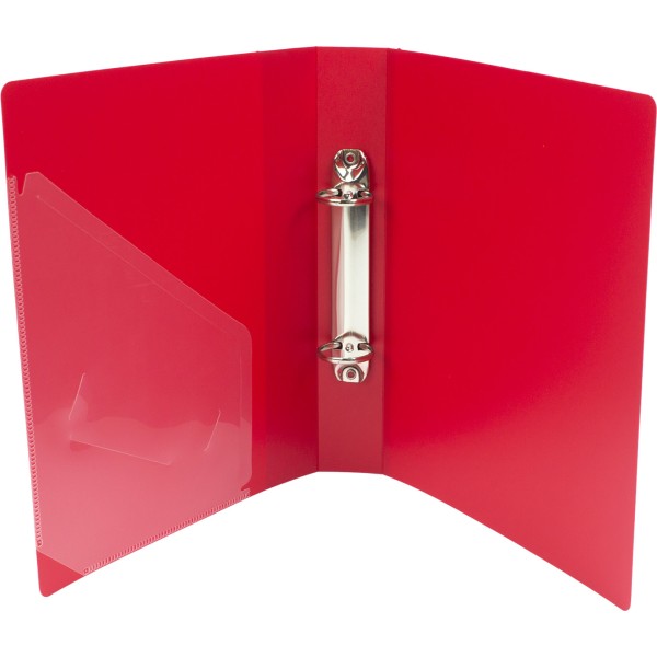 Папка на 2-х кільцях Scholz А5 25мм поліпропілен із кишенею асорті 5068/03070030