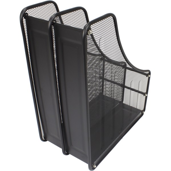 Лоток вертикальний FS-03/Z020/535510 2 відділення металевий чорний