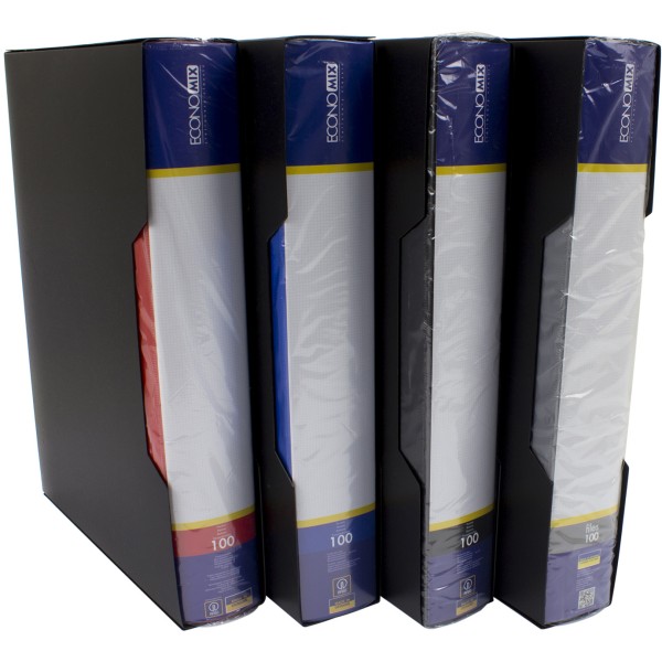 Папка на 100 файлів Economix А4 асорті (6) E30610