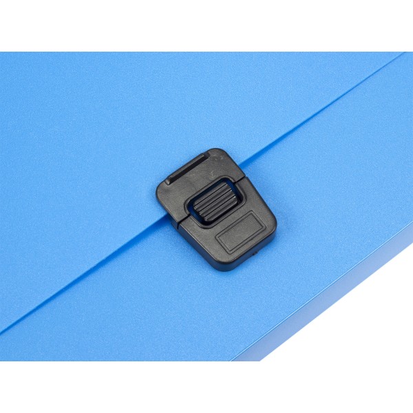 Портфель на застежке Economix А4 пластиковый голубой (1) (6) E31607-11 