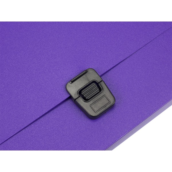 Портфель на застібці Economix A4 пластиковий фіолетовий (1) (6) E31607-12 