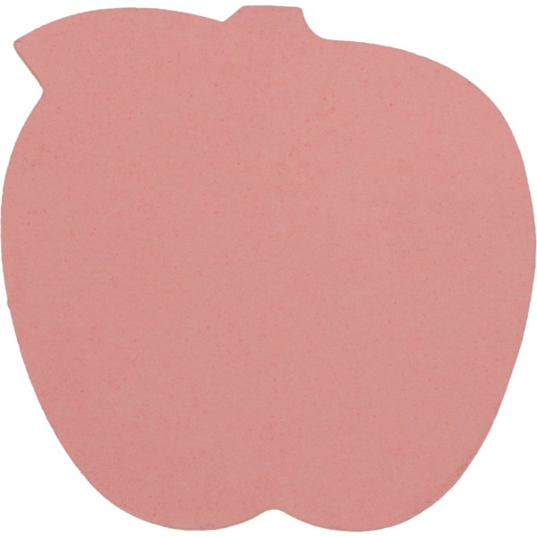 Блок для заміток з липким шаром 45 х50 мм 80 аркушів неоновий мікс Economix Яблуко (12) Е20954