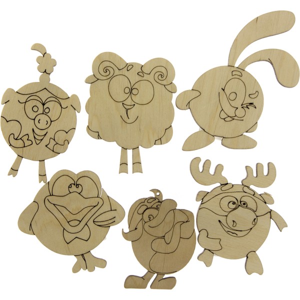 Смішарики асорті 5х7 см фанера (5)